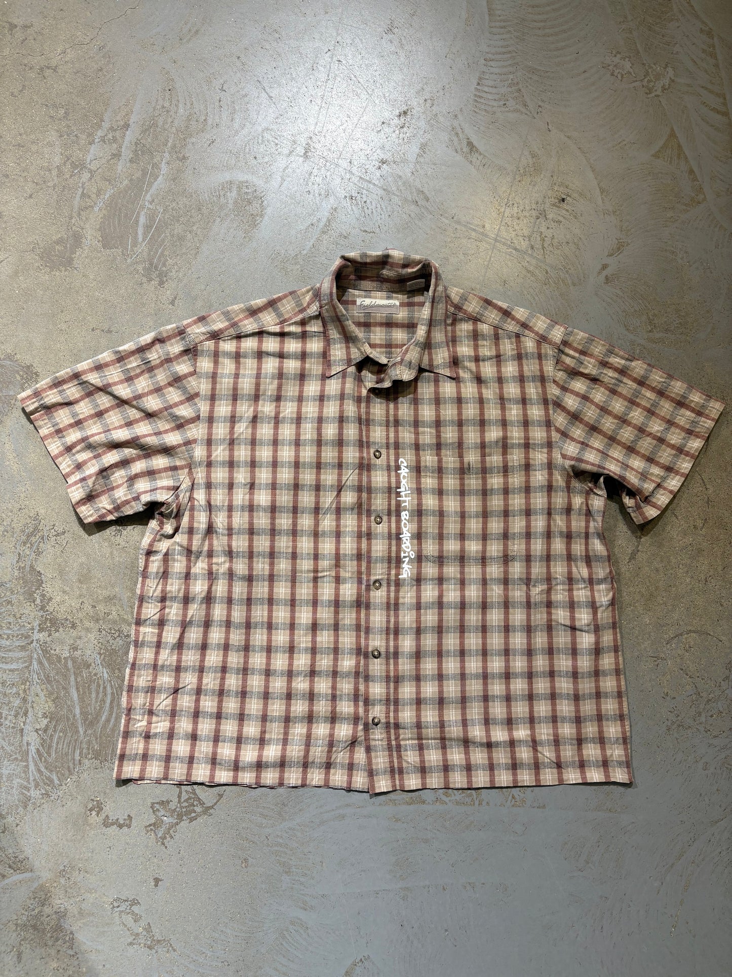 Skater Shirt (Tan/Red)