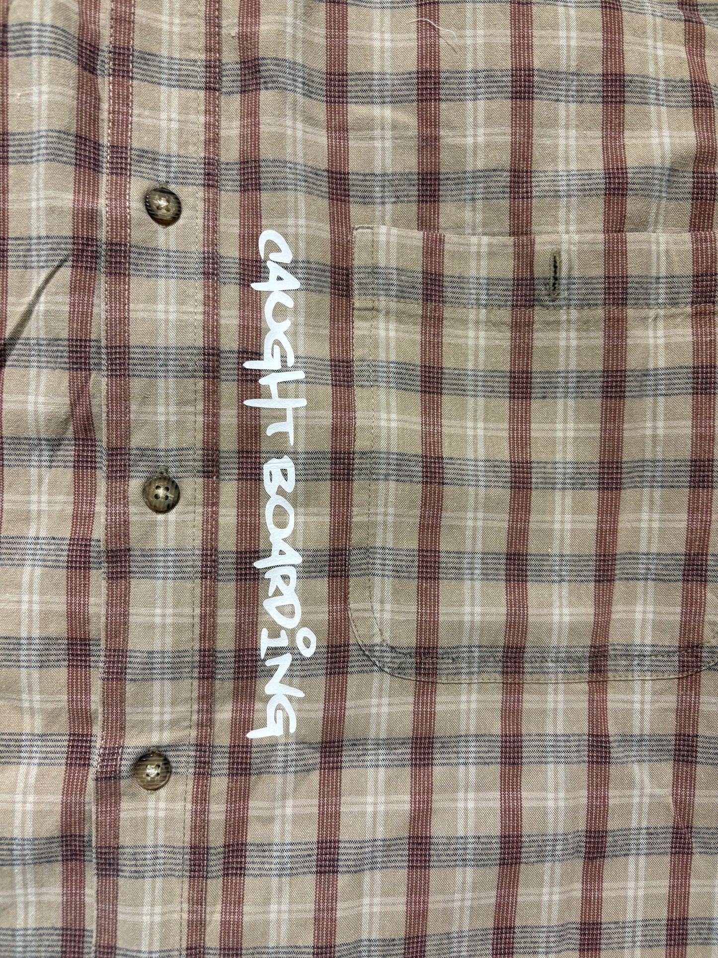 Skater Shirt (Tan/Red)