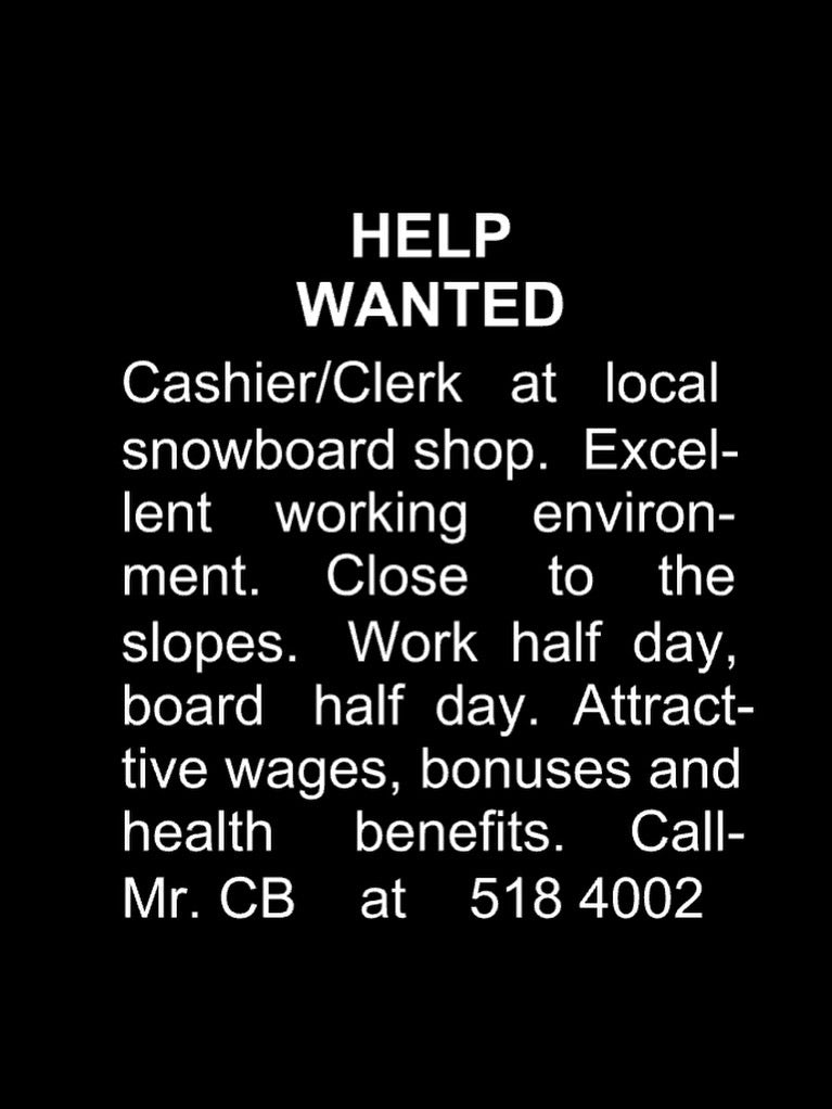 Help Wanted Tee